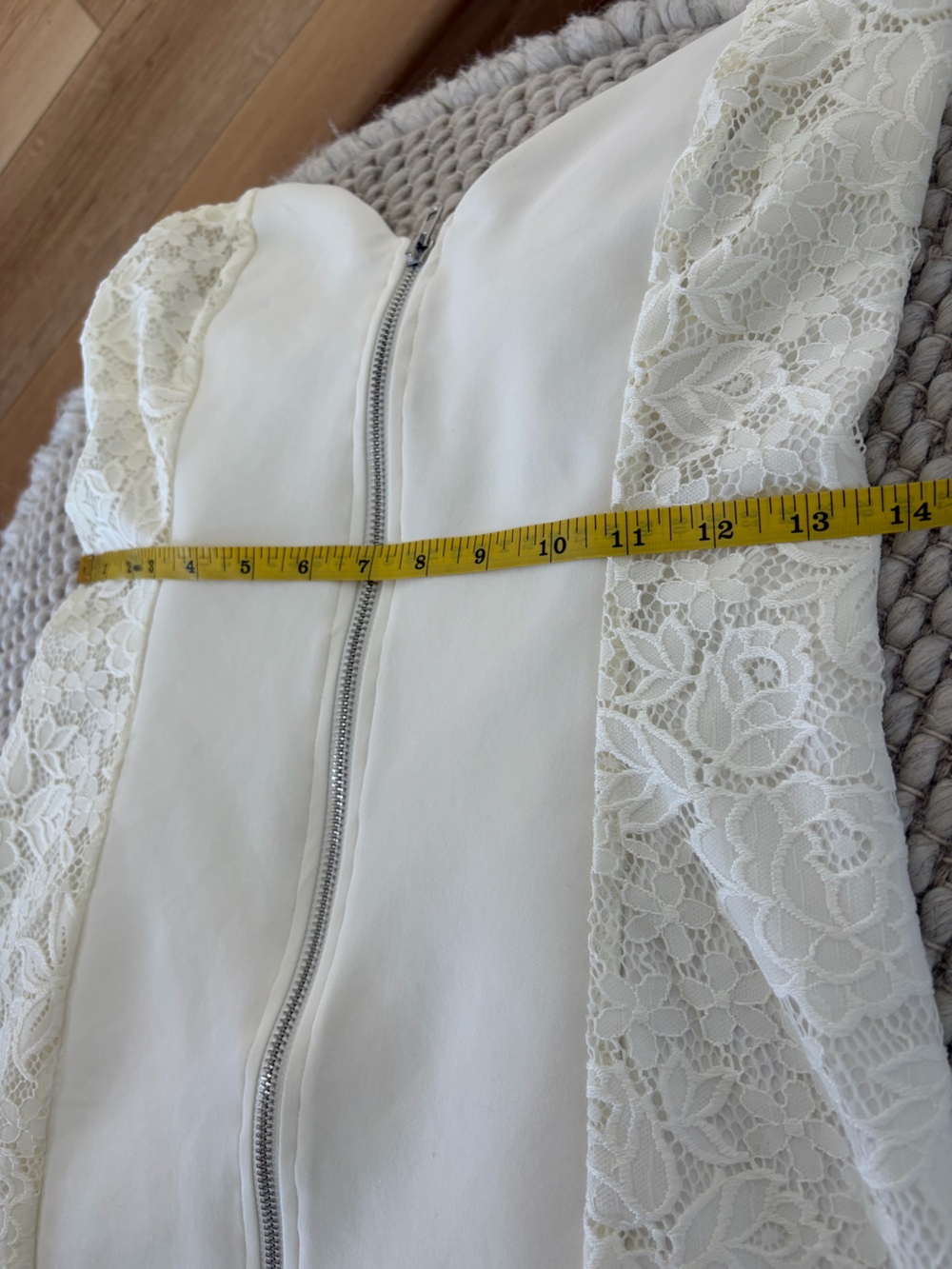 superdown White Strapless Sweetheart Zip-Front Mini Dress - Picture 9 of 16